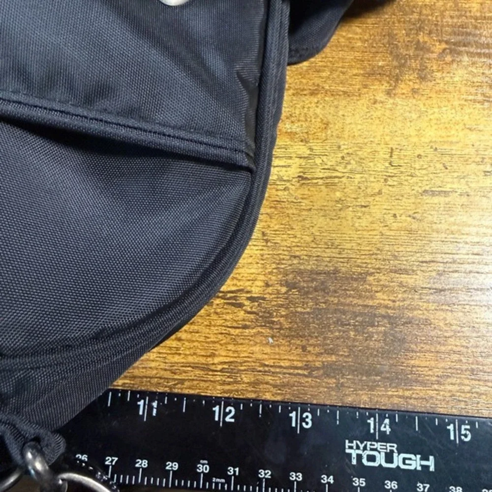 Kensington Ballistic Nylon Black‎ Laptop Briefcase Messenger Bag Large Mens